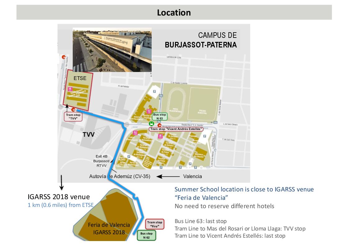 Campus de Burjassot-Paterna Map